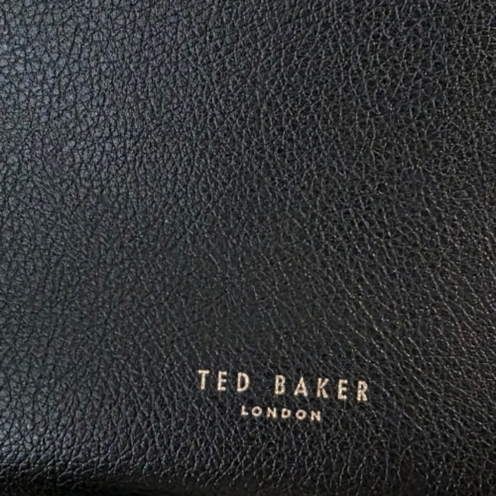 Ted Baker Alexiis Leather Tote Bag Adjustable Straps Double Zip Bow Detail - Picture 5 of 16